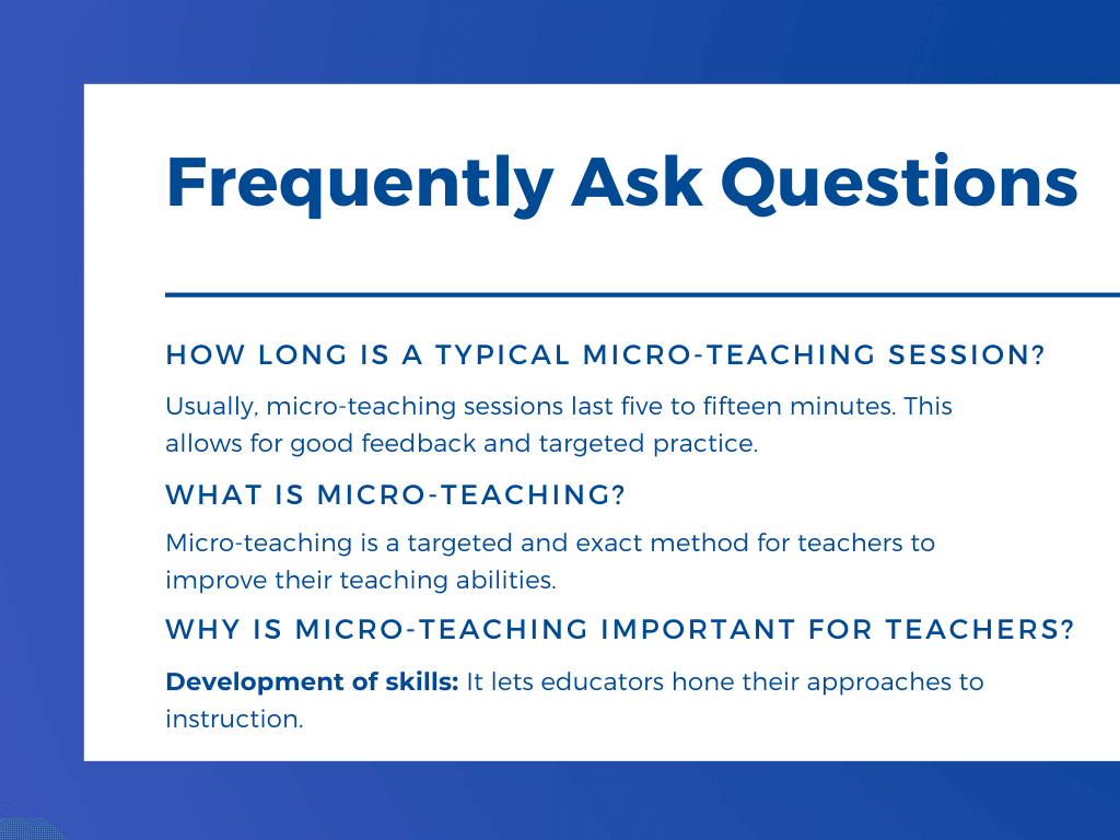 Micro Teaching