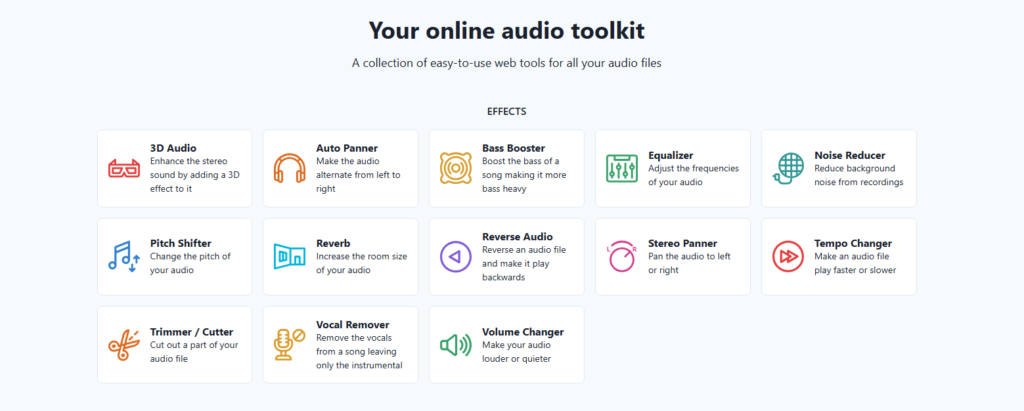 audioalter audio editing tools